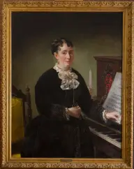 Retrato de dama al piano. Alejandro Ferrant y Fischermans (Madrid)